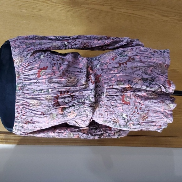 Free People Pants - Free people purple off shoulder shorts jumper romper